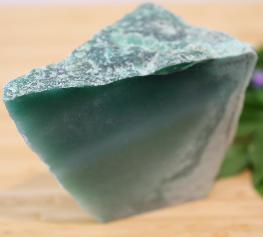 Green Aventurine Flat Face