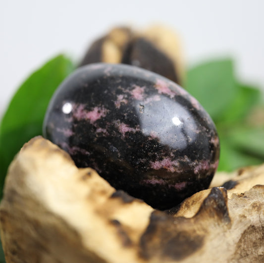 Rhodonite Palm Stone