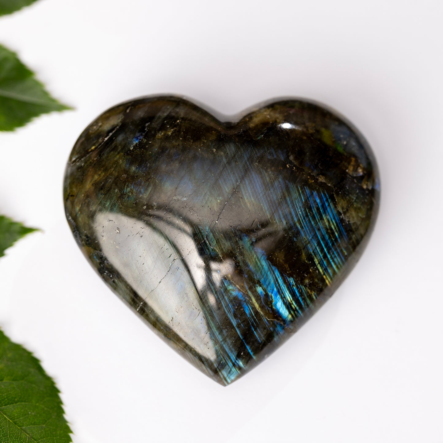 Labradorite Heart