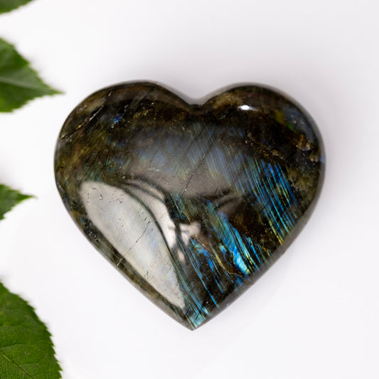 Labradorite Heart